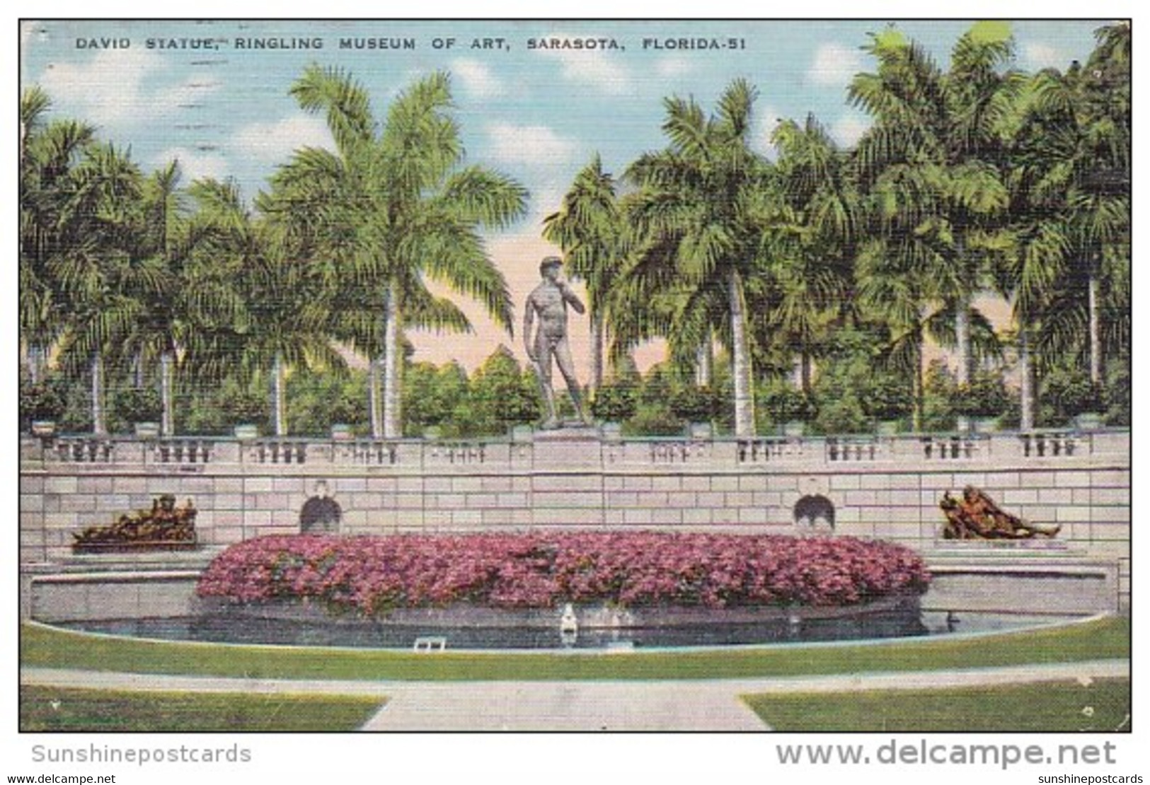 Florida Saraota David Statue Ringling Museum Of Art 1937 - Sarasota