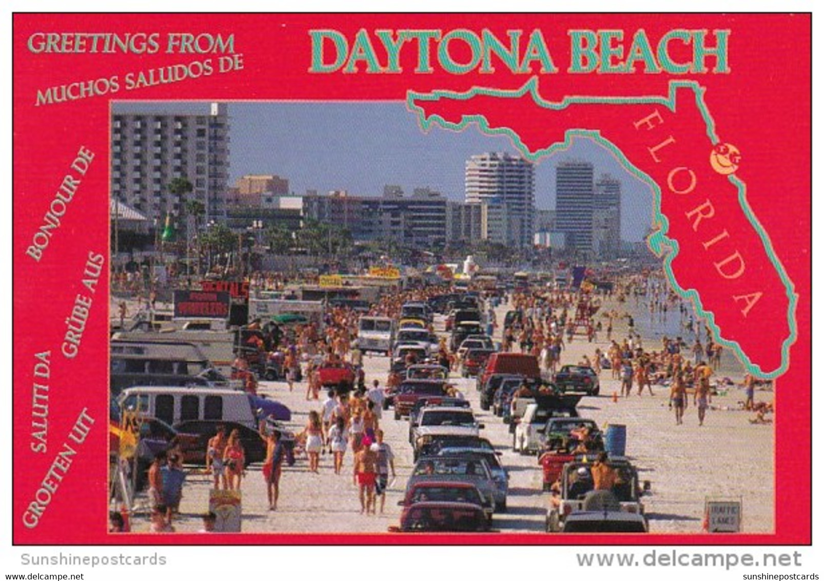 Florida Daytona Beach Greetings From Daytona Beach - Daytona