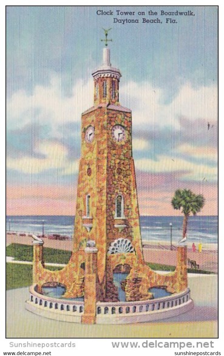 Clock Tower On The Boardwalk Daytona Beach Florida - Daytona