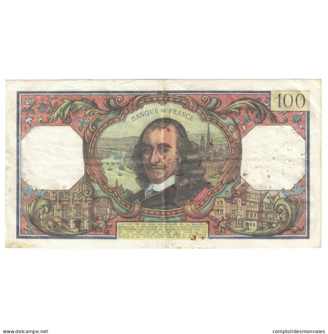 France, 100 Francs, Corneille, 1975, V.892, TB, Fayette:65.50, KM:149e - 100 F 1964-1979 ''Corneille''