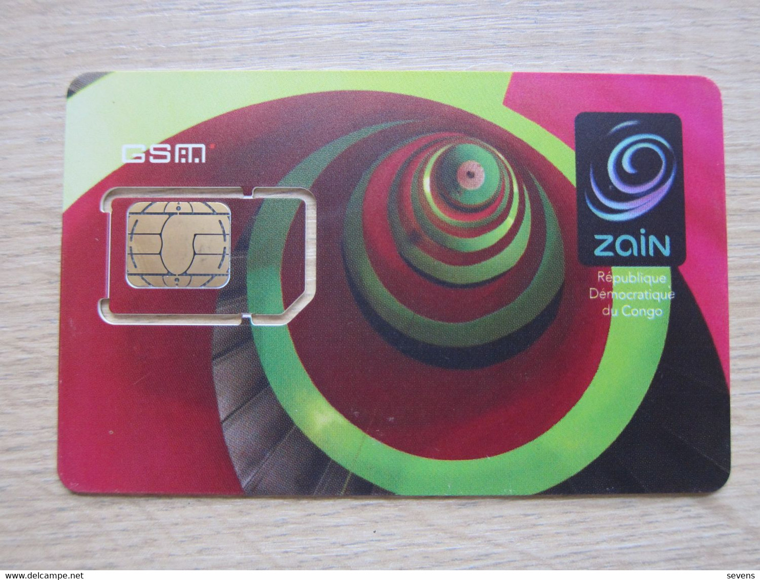 Zain GSM SIM Card, Fixed Chip - Congo