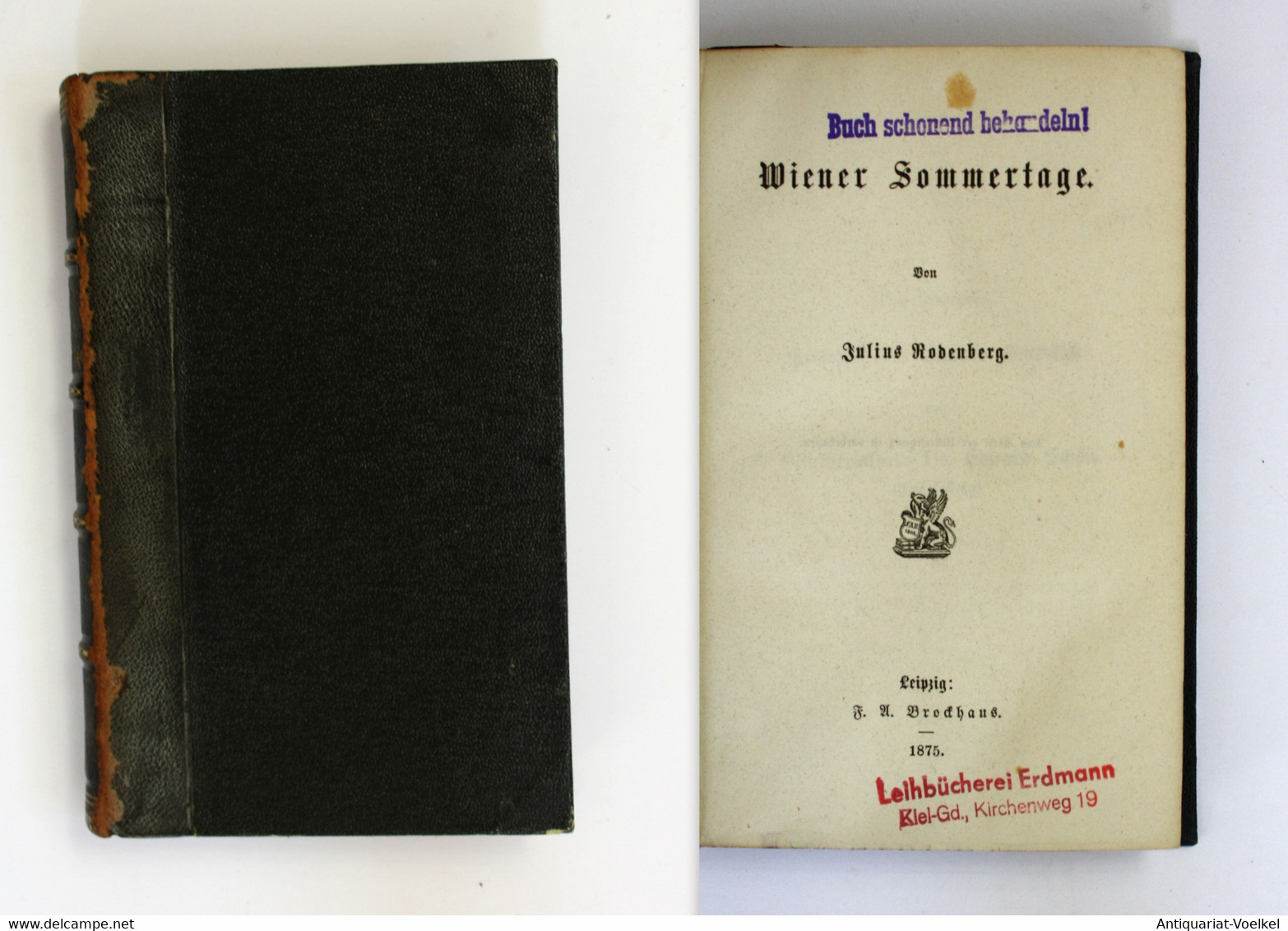 Wiener Sommertage. Erste Ausgabe. - Sonstige & Ohne Zuordnung