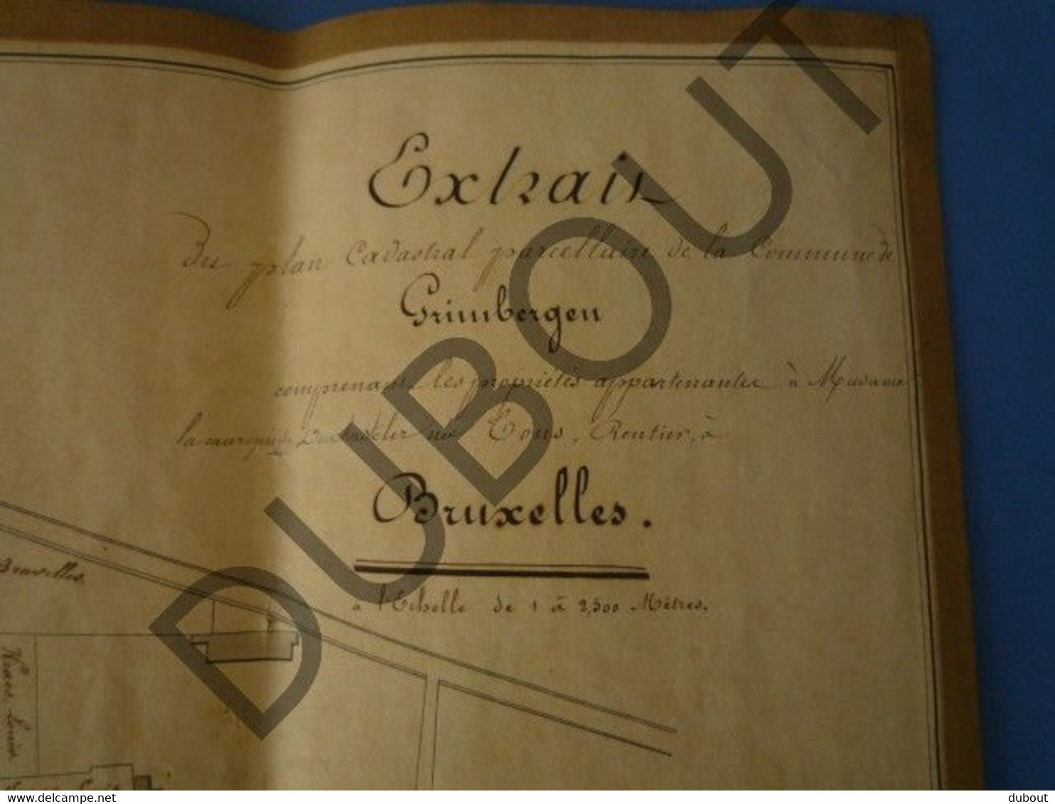 GRIMBERGEN Manuscriptkaart 1840  (V599) - Cartes Topographiques