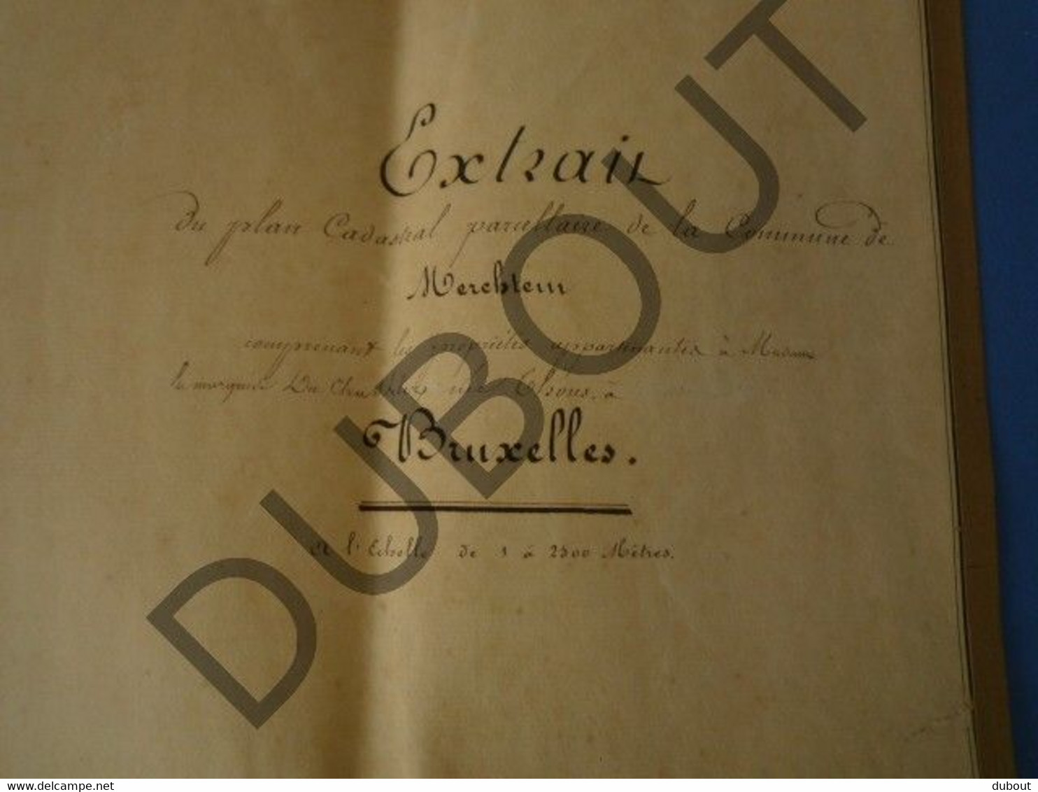 MERCHTEM Manuscriptkaart 1840  (V600) - Cartes Topographiques