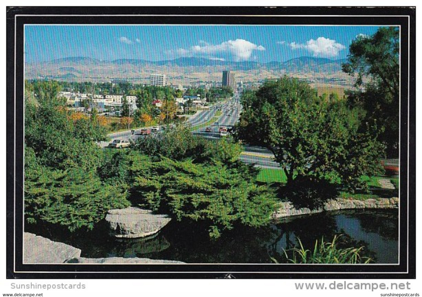 Looking North On Capitol Boulevard From The Platt Gardens Idaho Souvenir Boise Idaho 1991 - Boise