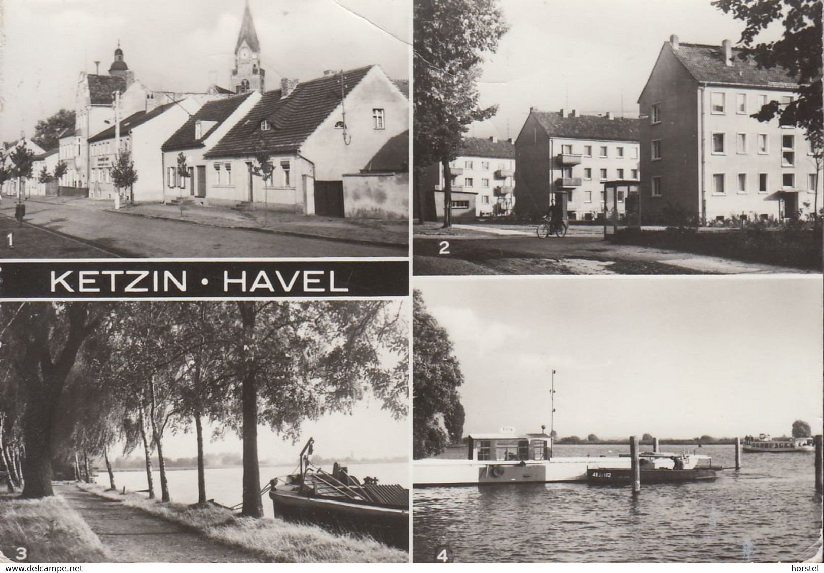 D-14669 Ketzin/Havel - Kreis Nauen - Alte Ansichten - Ernst-Thälmann-Straße - Neubauten - An Der Fähre - 2x Nice Stamps - Ketzin