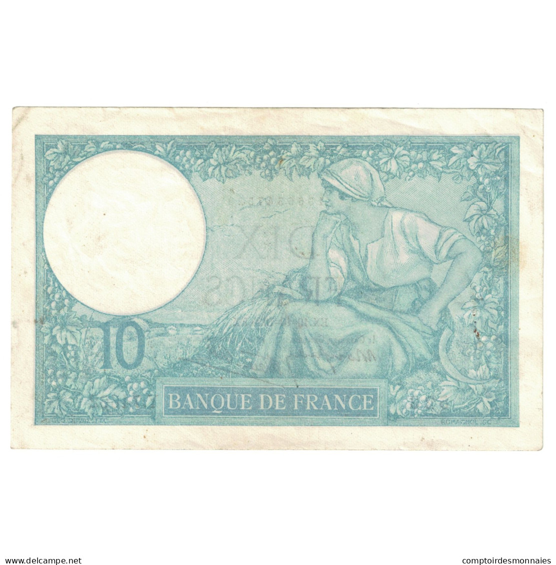 France, 10 Francs, Minerve, 1939, Y.74662, SUP, Fayette:7.12, KM:84 - 10 F 1916-1942 ''Minerve''