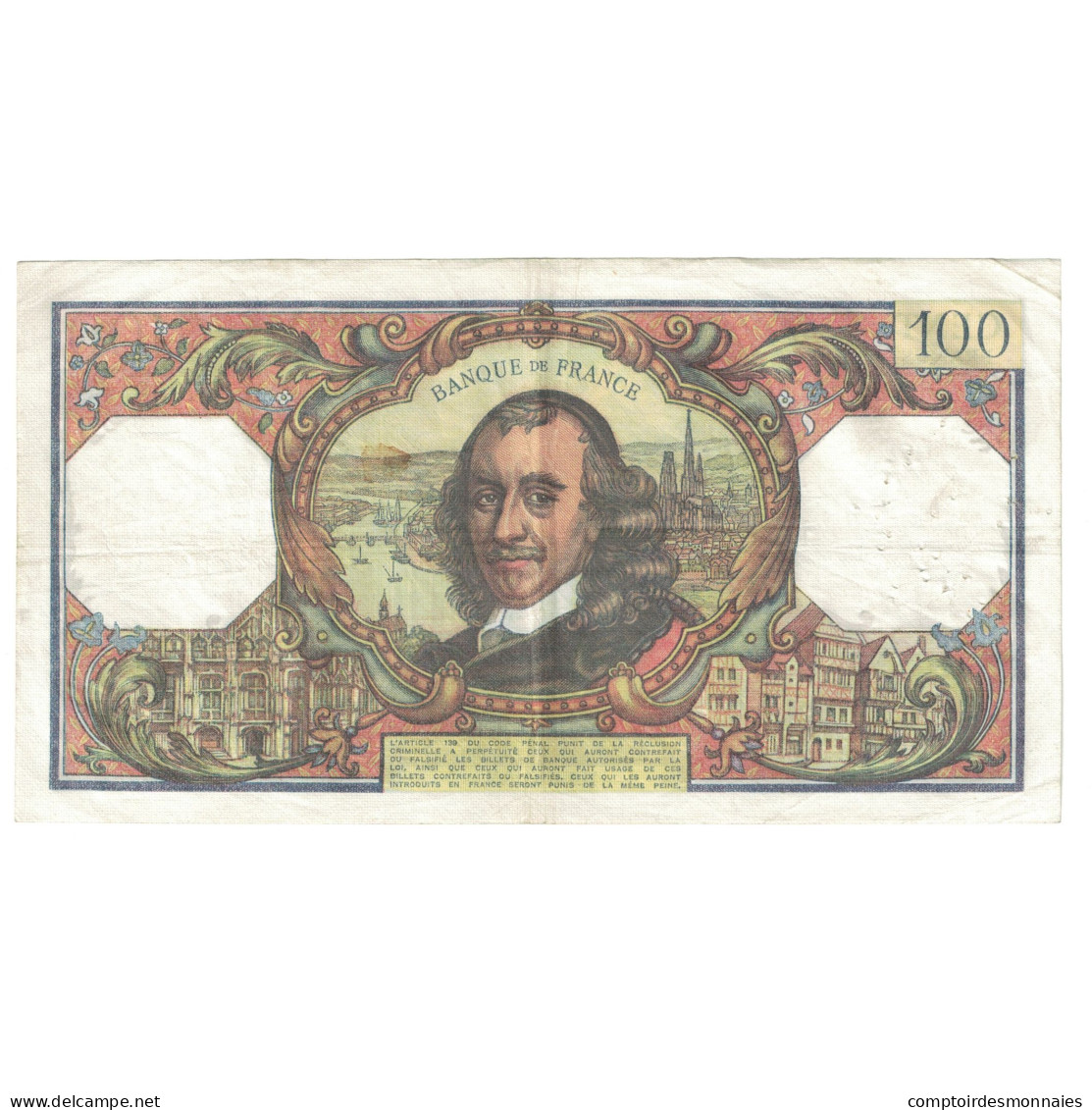 France, 100 Francs, Corneille, 1976, Y.988, TTB, Fayette:65.54, KM:149f - 100 F 1964-1979 ''Corneille''