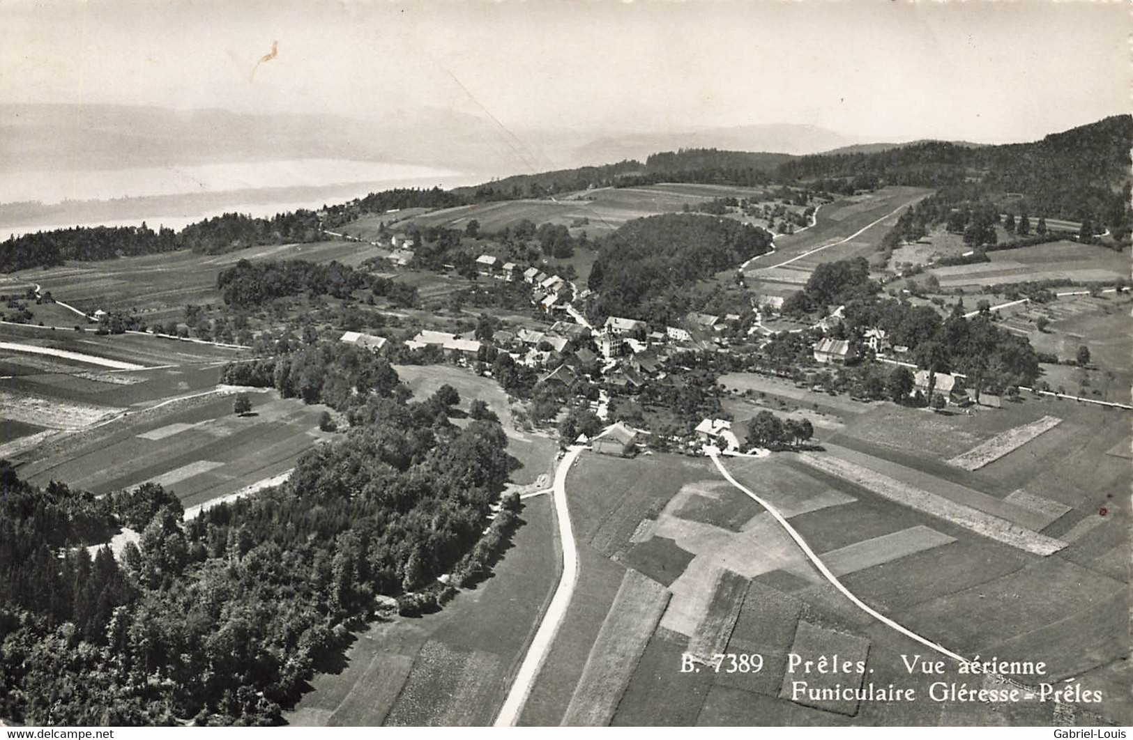 Prêles Vue Aérienne - Funiculaire Gléresse Prêles - Gléresse