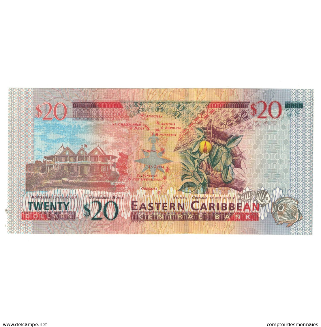 Billet, Etats Des Caraibes Orientales, 20 Dollars, KM:39k, NEUF - Caraïbes Orientales