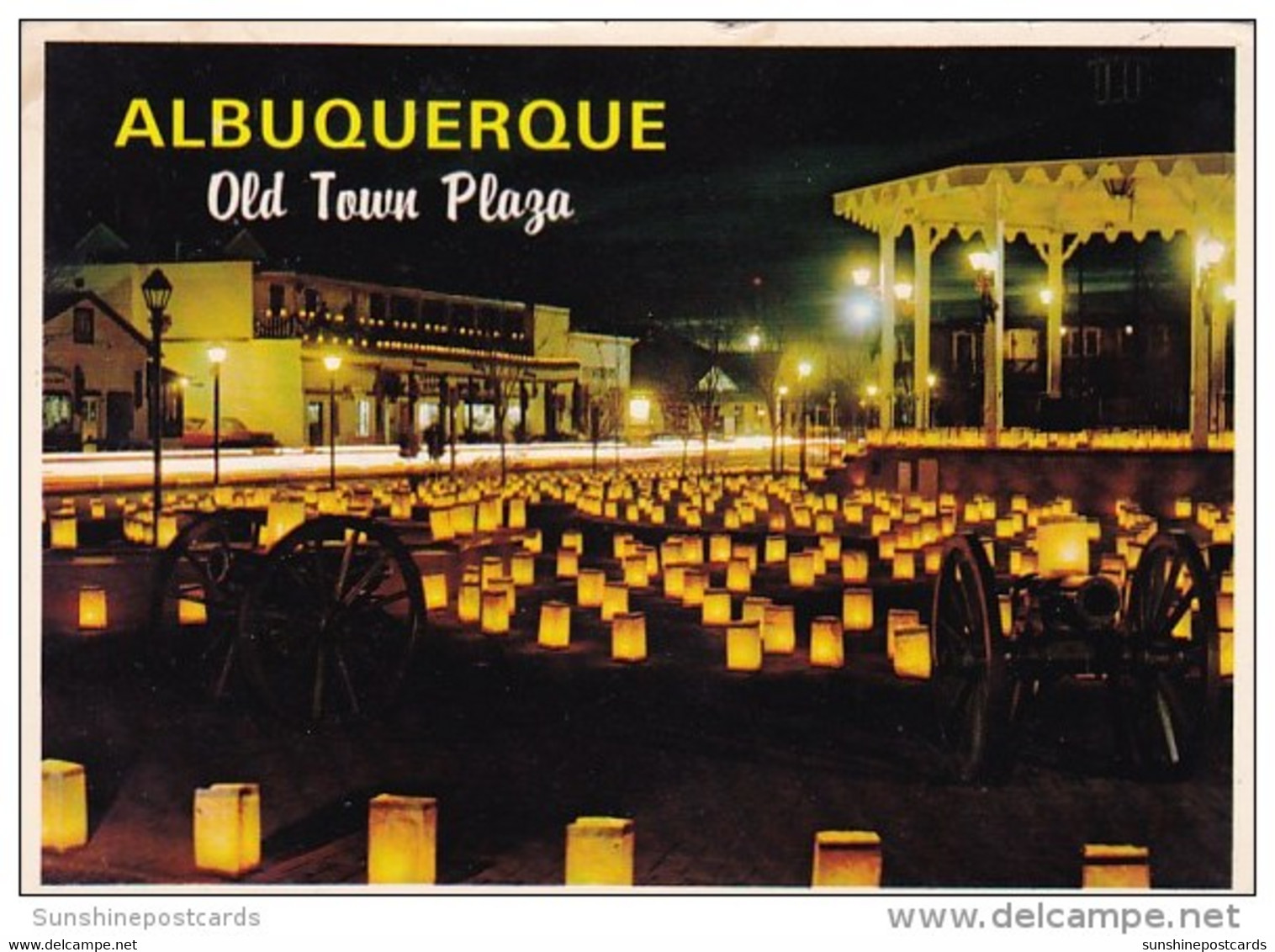 Christmas Luminarios Old Town Plaga Albuqerque New Mexico - Albuquerque