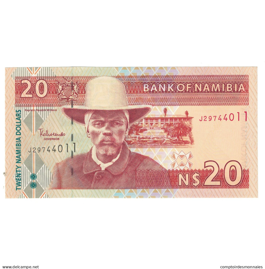 Billet, Namibia, 20 Namibia Dollars, KM:5a, NEUF - Namibië