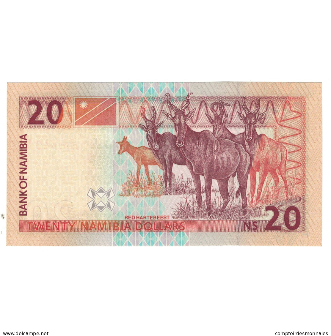 Billet, Namibia, 20 Namibia Dollars, KM:5a, NEUF - Namibia