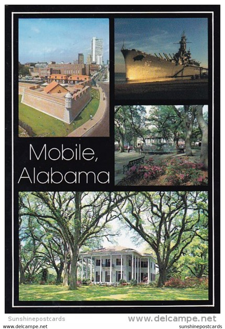 Battleship Alabama Fort Conde Mitchell Home Bienville Square Mobile Alabama - Mobile