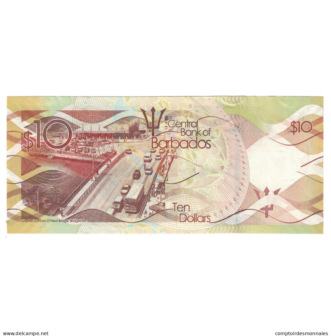 Billet, Barbados, 10 Dollars, NEUF - Barbados