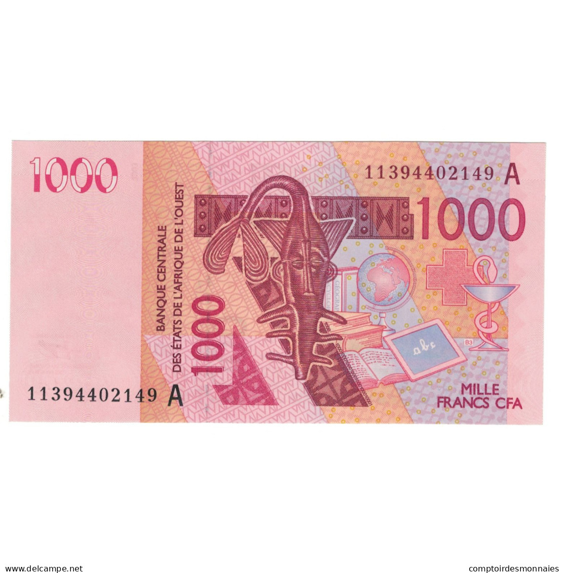 Billet, West African States, 1000 Francs, 2003, KM:715Ka, NEUF - États D'Afrique De L'Ouest