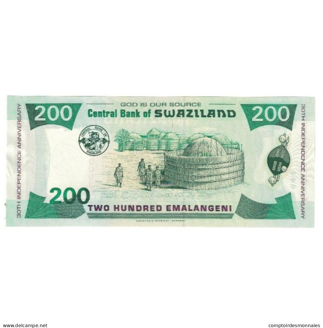 Billet, Swaziland, 200 Emalangeni, 1998, 1998-09-06, KM:28a, NEUF - Swasiland