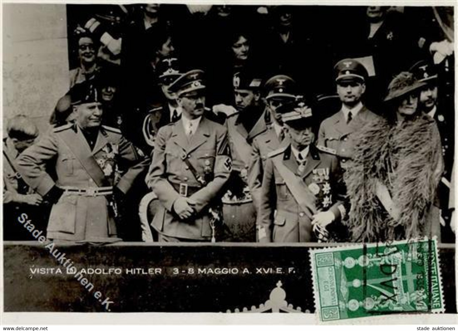 MUSSOLINI-HITLER WK II - Visita ADOLFO HITLER In ITALIEN 1938 Mit S-o - Selten! I - Unclassified