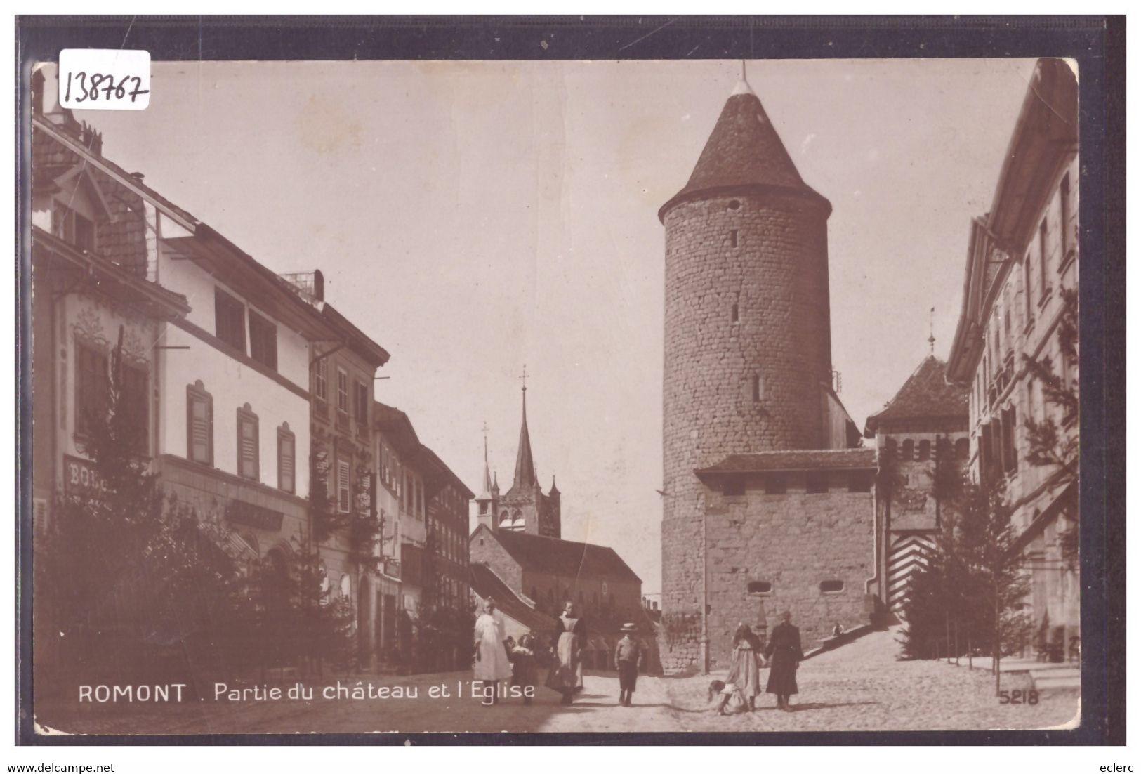 ROMONT - CHATEAU ET EGLISE - TB - Romont