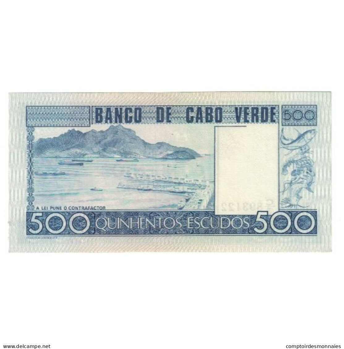 Billet, Cape Verde, 500 Escudos, 1977, 1977-01-20, KM:55a, NEUF - Cap Vert