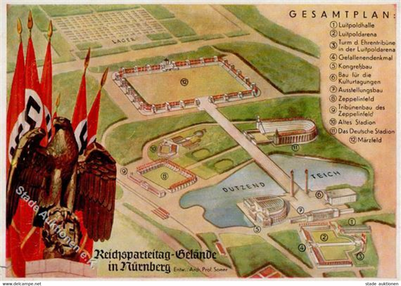 REICHSPARTEITAG NÜRNBERG 1937 WK II - PH 37/1 Mit S-o - Rückseitig Fleckig!- II - Unclassified