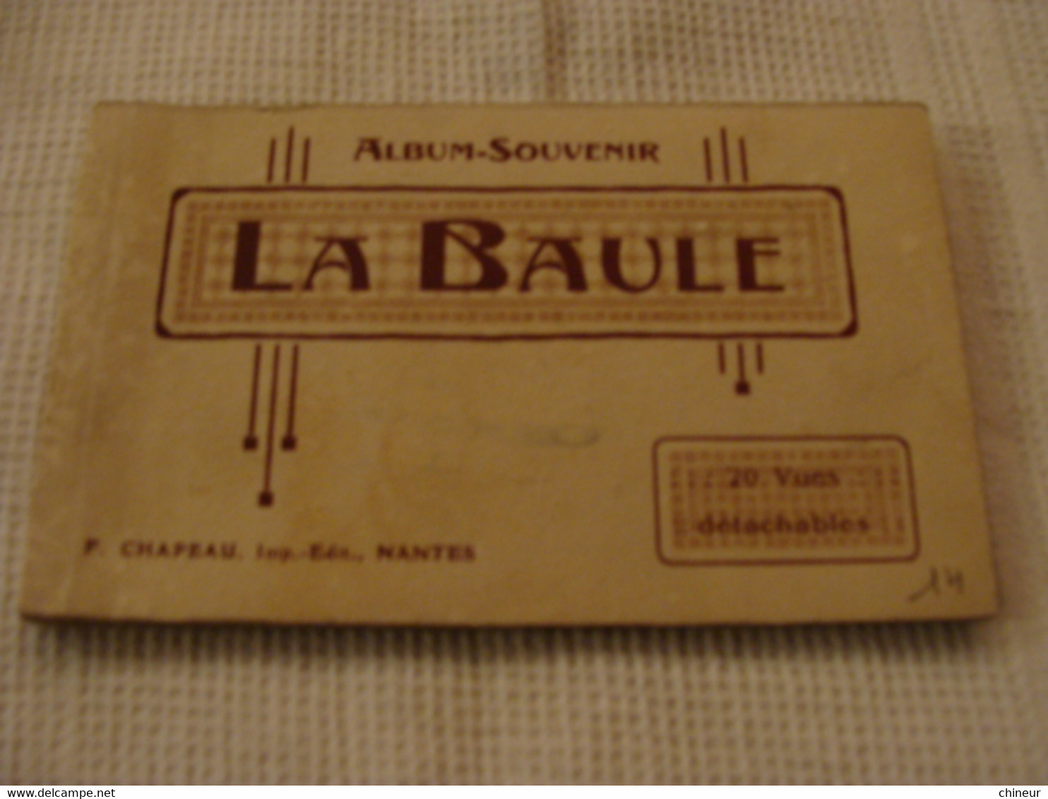 ALBUM SOUVENIR LA BAULE CARNET DE 13 CARTES SEPIA - La Baule-Escoublac