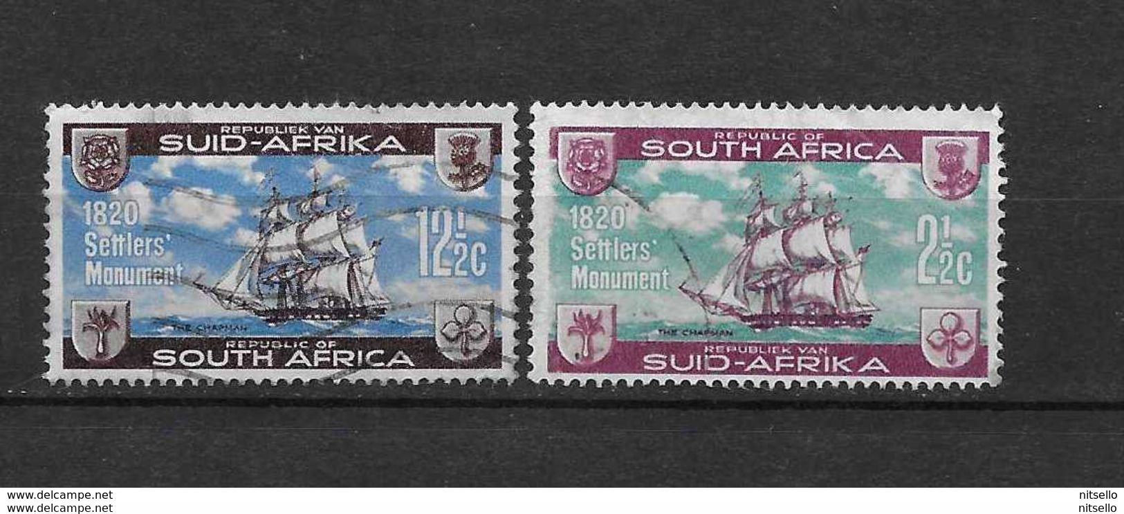 LOTE 1719  ///   (C004) South Africa 1962 SG 222/223 - Gebraucht