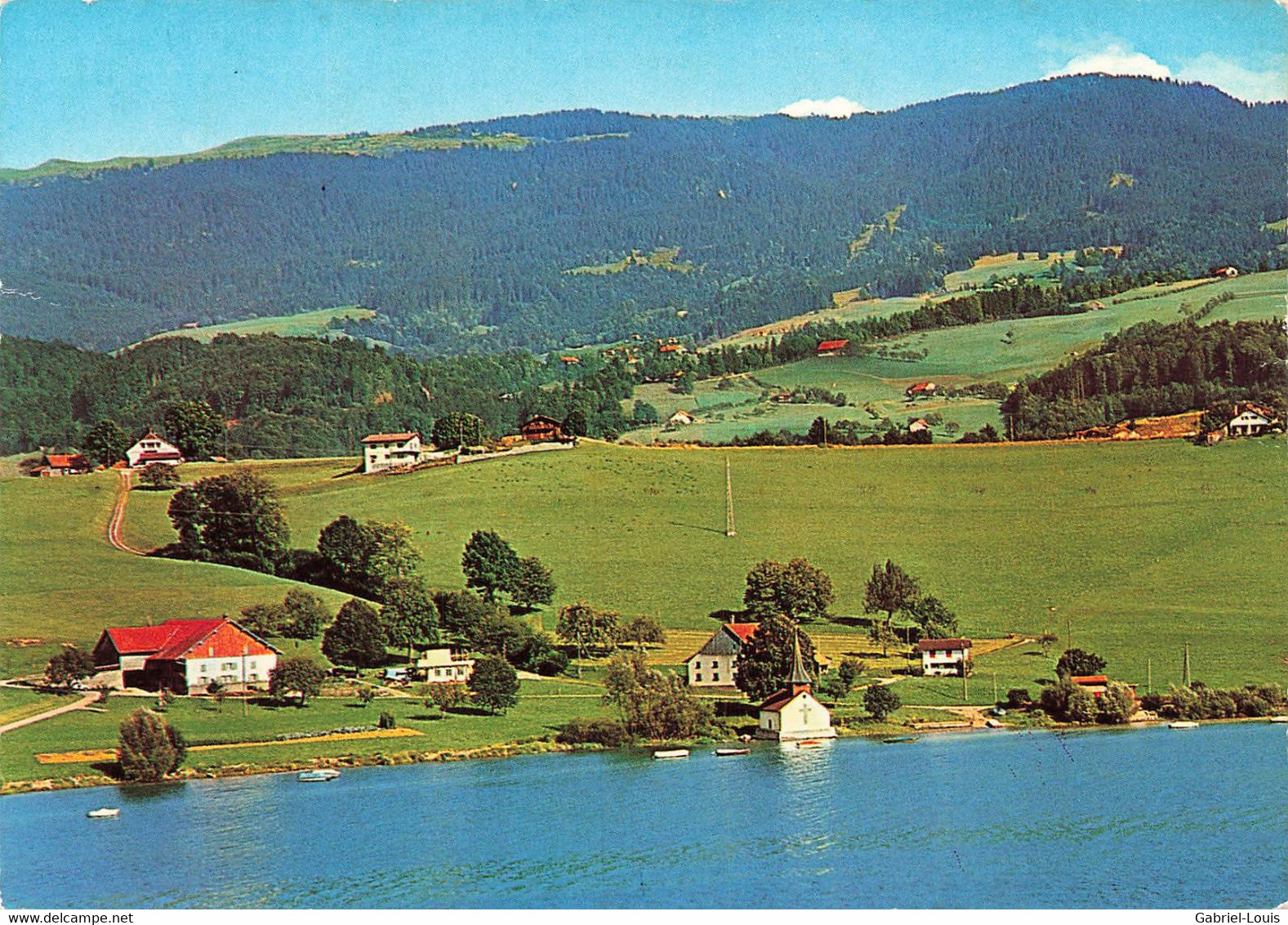 Lac De La Gruyère Et La Berra - Pont La Ville    (10 X 15 Cm) - Pont-la-Ville