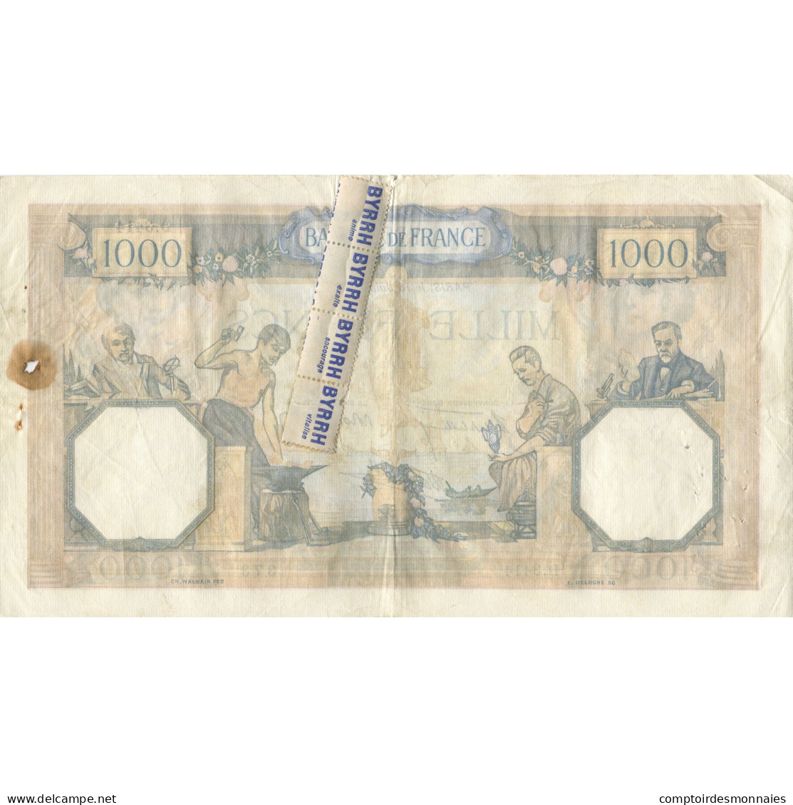 France, 1000 Francs, Cérès Et Mercure, 1938, 1938-06-16, TB, Fayette:38.19 - 1 000 F 1927-1940 ''Cérès Et Mercure''
