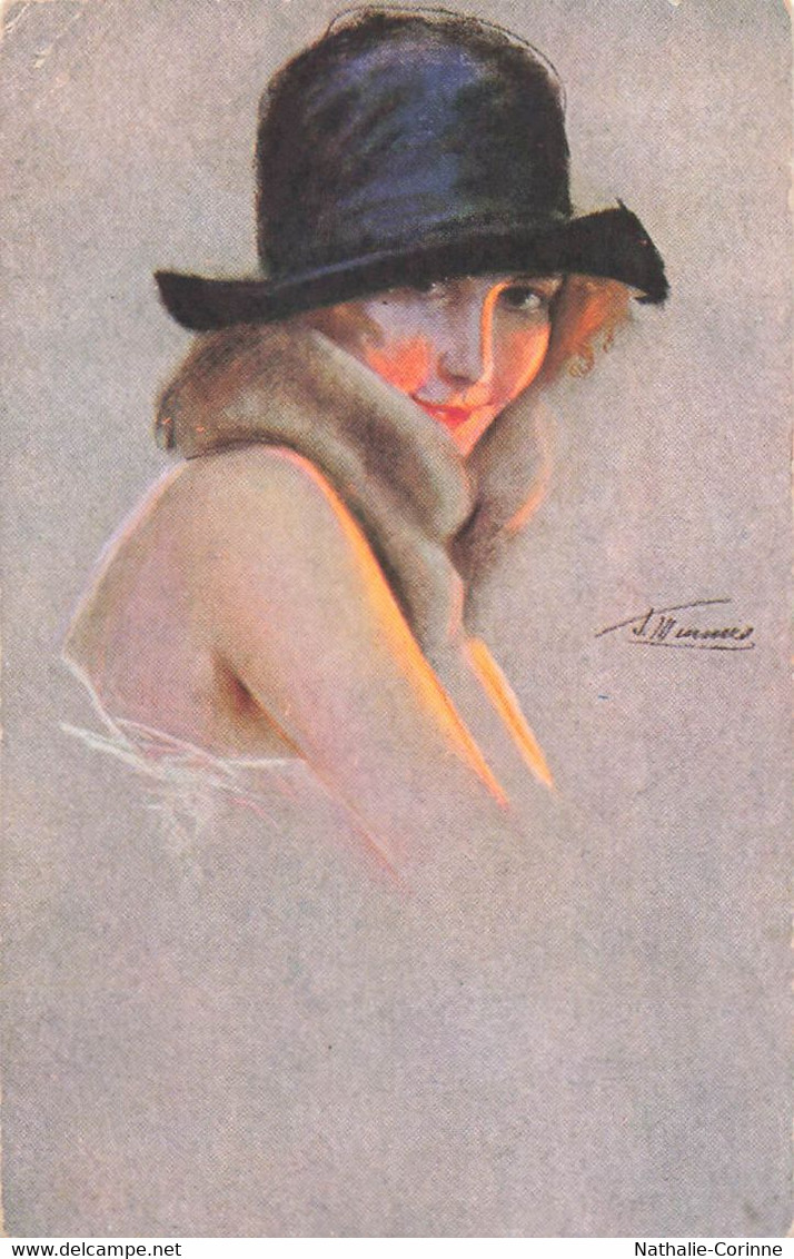 Suz. Meunier - Minois De Parisiennes - Femme Séduisante, Légèrement Vétue, Chapeau, Fourrure - Meunier, S.