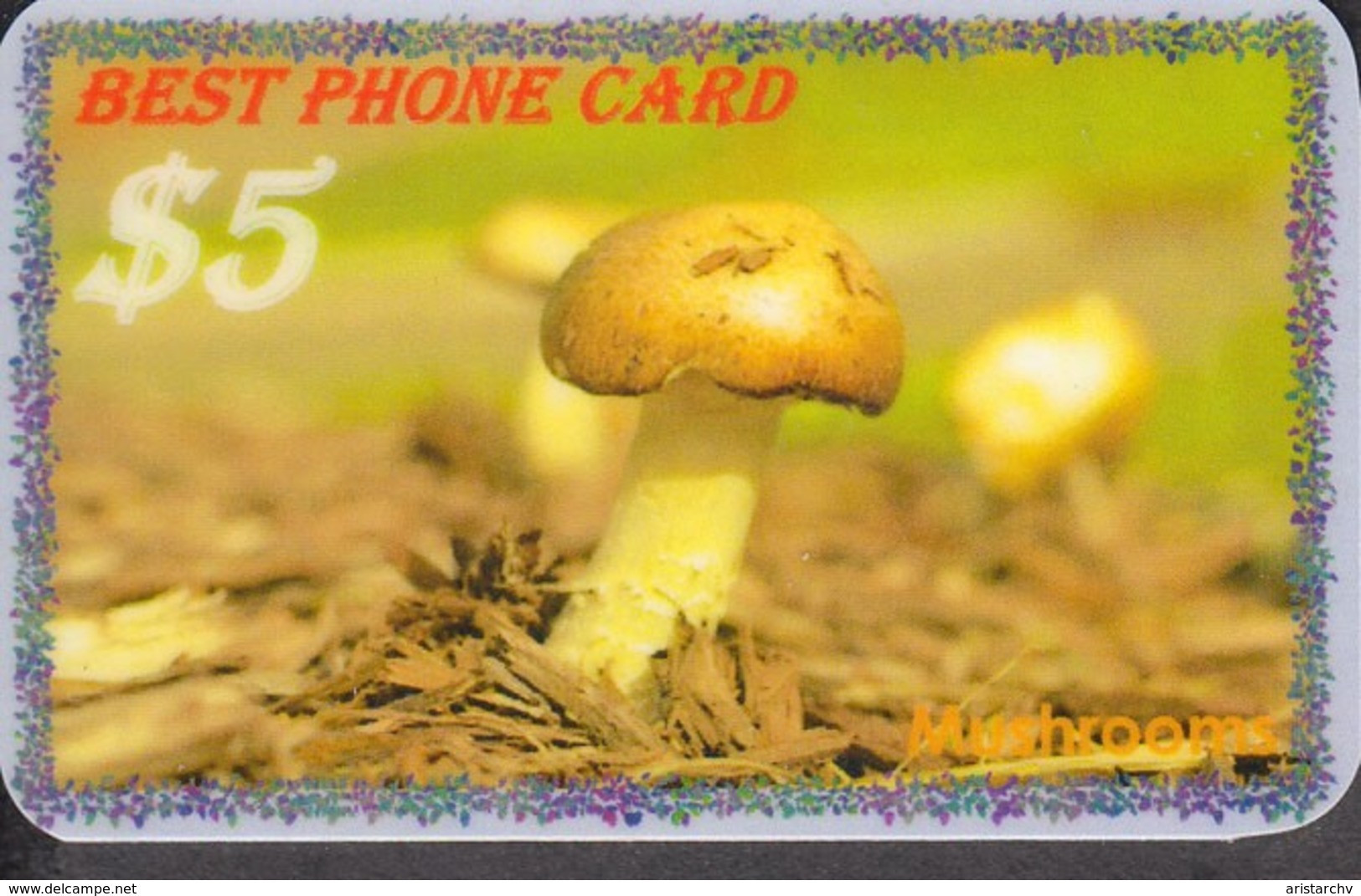 MUSHROOM SET OF 16 PHONE CARDS - Alimentación