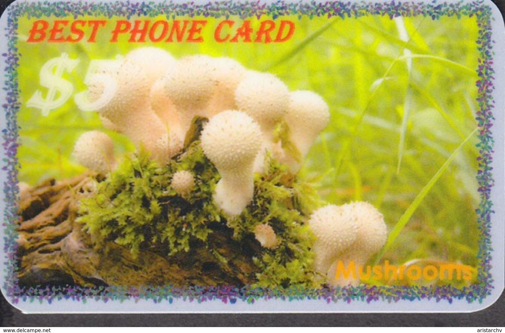 MUSHROOM SET OF 16 PHONE CARDS - Alimentación