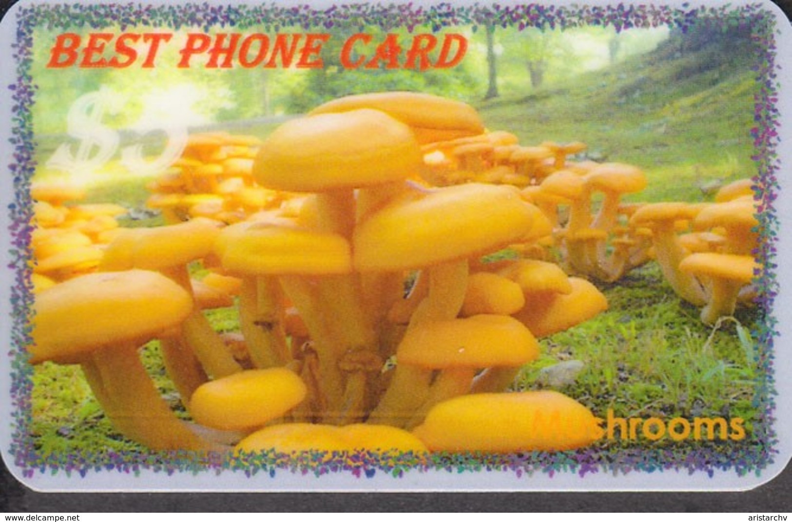 MUSHROOM SET OF 16 PHONE CARDS - Alimentación