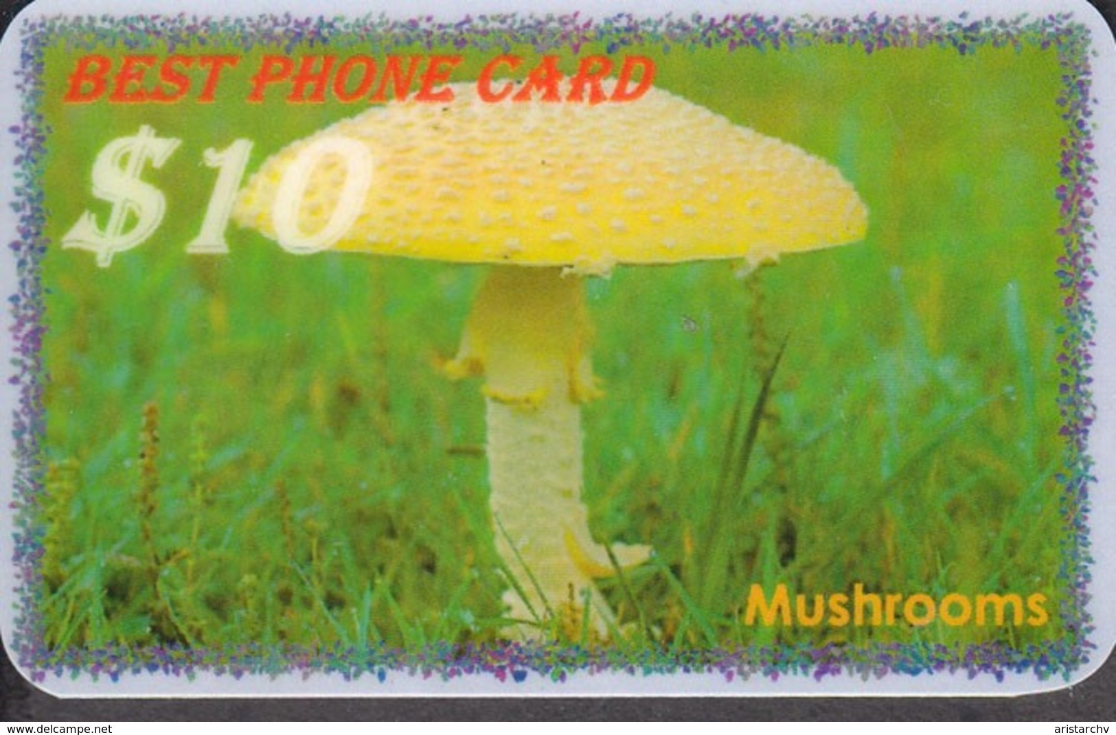 MUSHROOM SET OF 16 PHONE CARDS