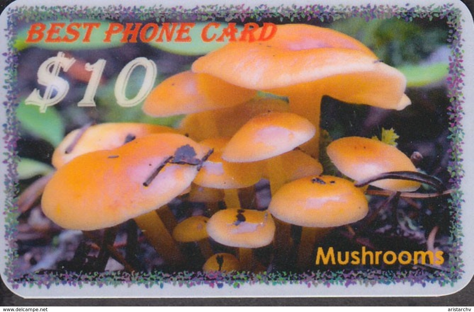 MUSHROOM SET OF 16 PHONE CARDS