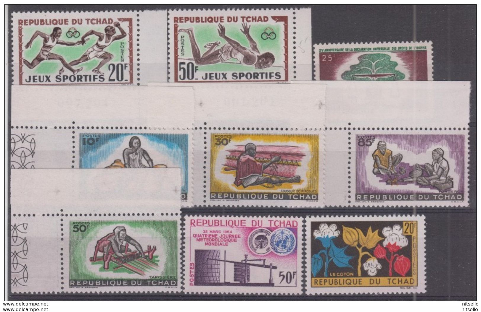 LOTE 1709  /// (C110) CHAD - YVERT Nº: 80/81 + 93/99** MNH // COTE: 9,25€  ¡¡¡ OFERTA - LIQUIDATION - JE LIQUIDE !!! - Chad (1960-...)