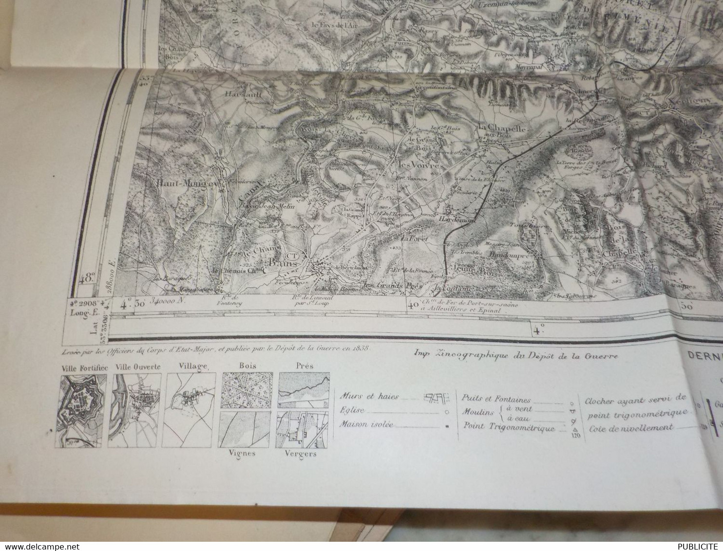 ANCIENNE PLAN  EPINAL TIRAGE OCTOBRE 1884 - Cartes Topographiques