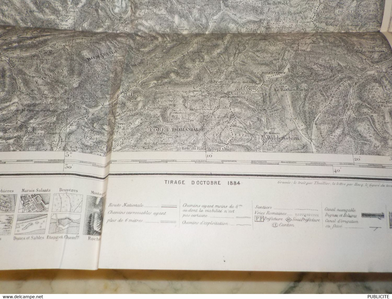 ANCIENNE PLAN  EPINAL TIRAGE OCTOBRE 1884 - Cartes Topographiques