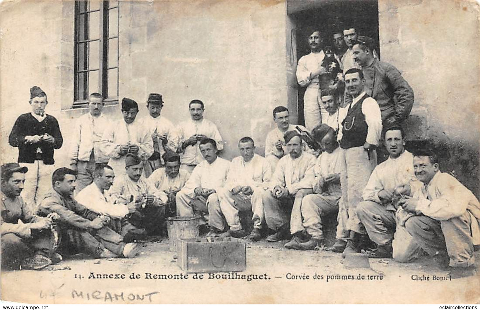 Miramont          47    Annexe De La Remonte De Bouilhaguet   Corvée De Pommes De Terre       (voir Scan) - Autres & Non Classés