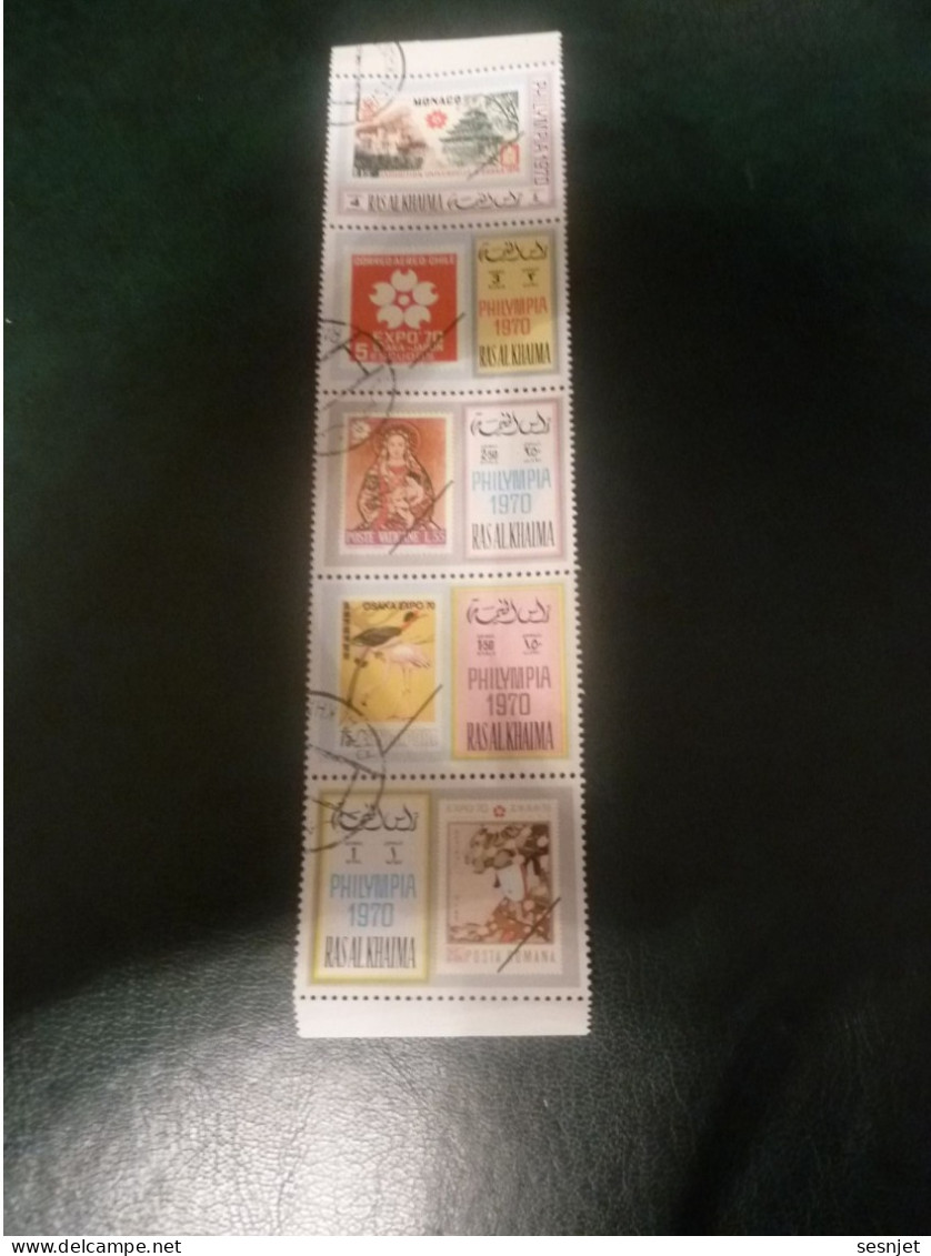 Ras Al Khaima - Philympia 1970 - Val 4 Riyals - Air Mail - Polychrome - Oblitéré - Année 1970 - - 1876 – Philadelphia (Estados Unidos)