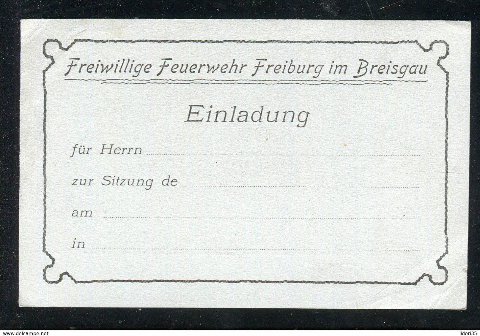 Deutsches Reich / 1900 / Postkarte "Germania 2 Pfg. Reichspost" Mit Rs. Privatem Zudruck "Feuerwehr Freiburg" (1/500) - Altri & Non Classificati