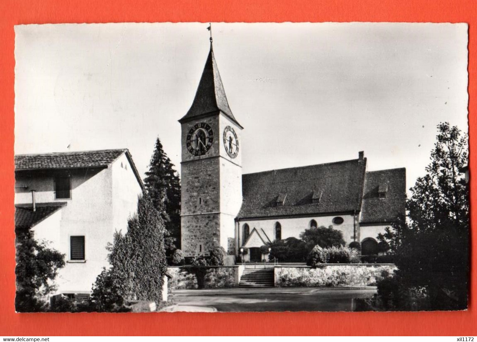 QAB-22  Kirche Kilchberg Gelaufen 1963  Photoglob - Kilchberg