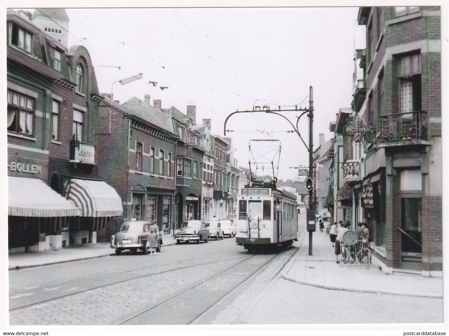 Genk - Ligne Hasselt - Genk  1957 - Photo - & Tram, Old Cars - Trains