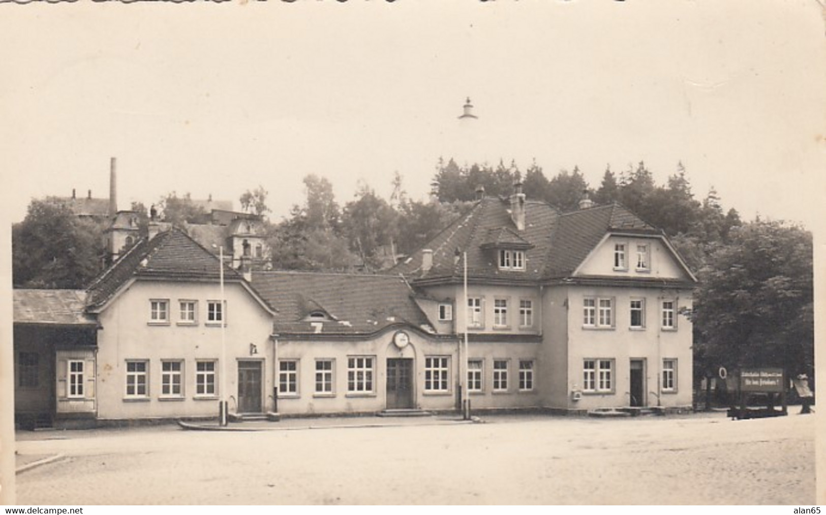 Triebes Germany, (East Germany Era) Unknown Building, C1950s Vintage Real Photo Postcard - Zeulenroda