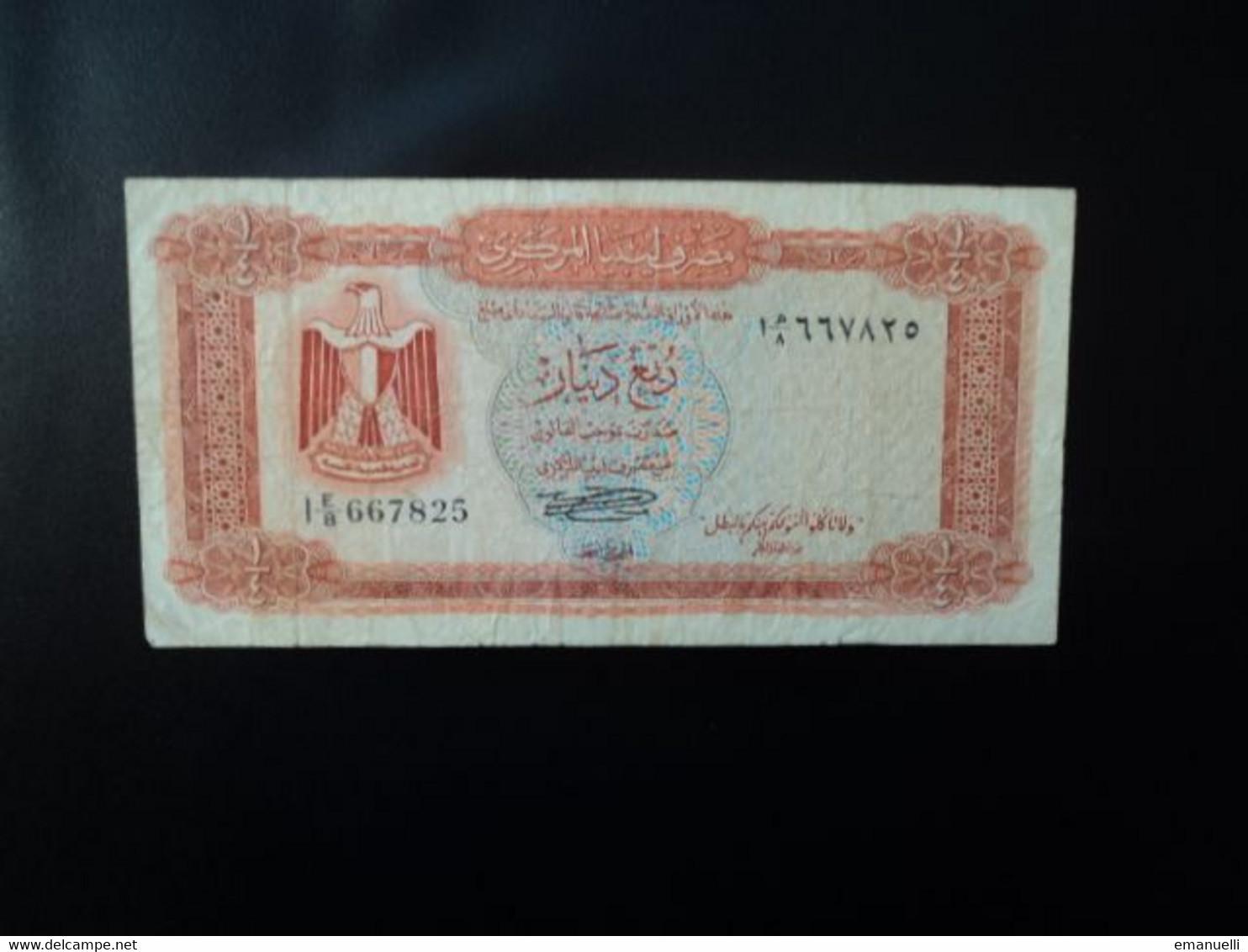 LIBYE * : 1/4 DINAR   ND 1972    P 33b    TTB ** - Libya