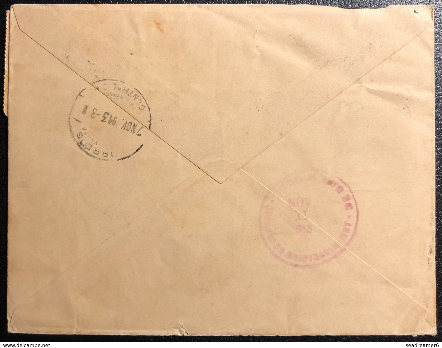 Martinique Lettre 1913 Tarif 25c Etranger Avec Des Petites Valeurs Obl Fort De France Pour San Miguel Au Salvador Rare ! - Covers & Documents