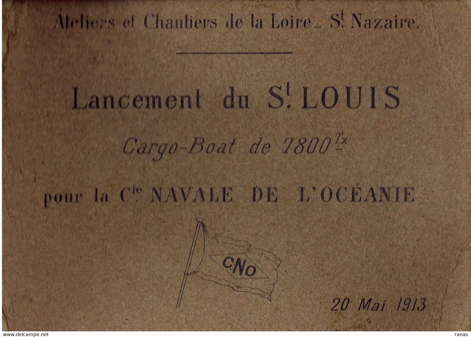 Photos Anciennes Saint Nazaire Lancement Du Saint Louis 20 Mai 1913 8 Photos Cartonnées Format 29 X 23 - Schiffe