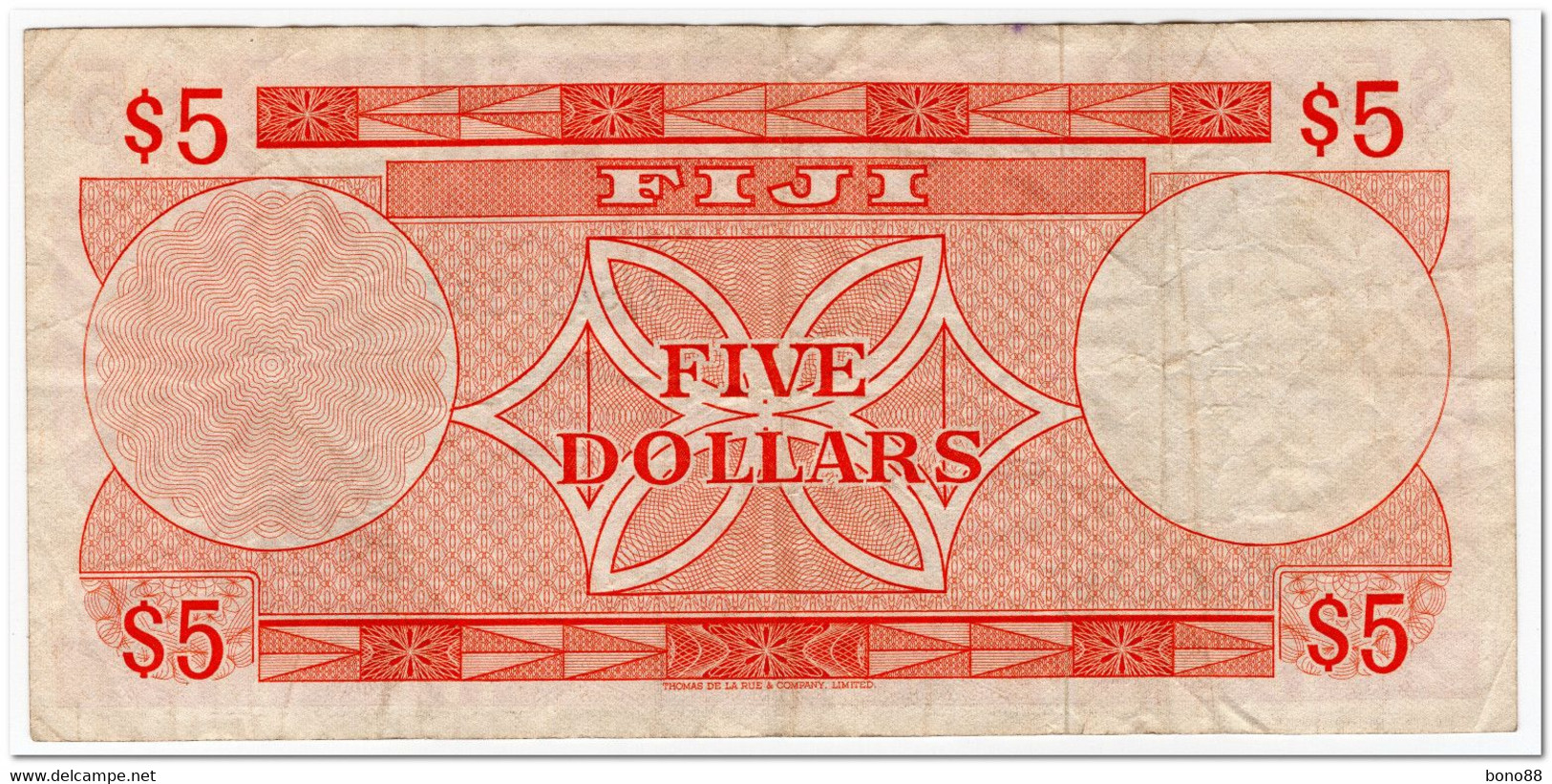 FIJI,5 DOLLARS,1974,P.73c,F-VF - Fiji