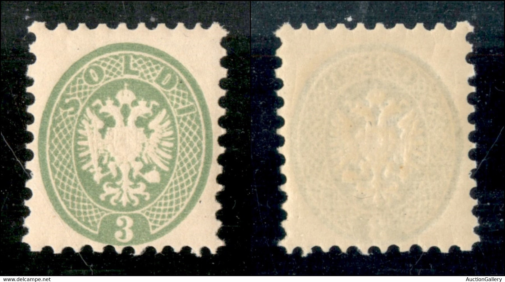 Antichi Stati Italiani - Lombardo Veneto - 1864 - 3 Soldi (42) - Gomma Integra (200) - Other & Unclassified