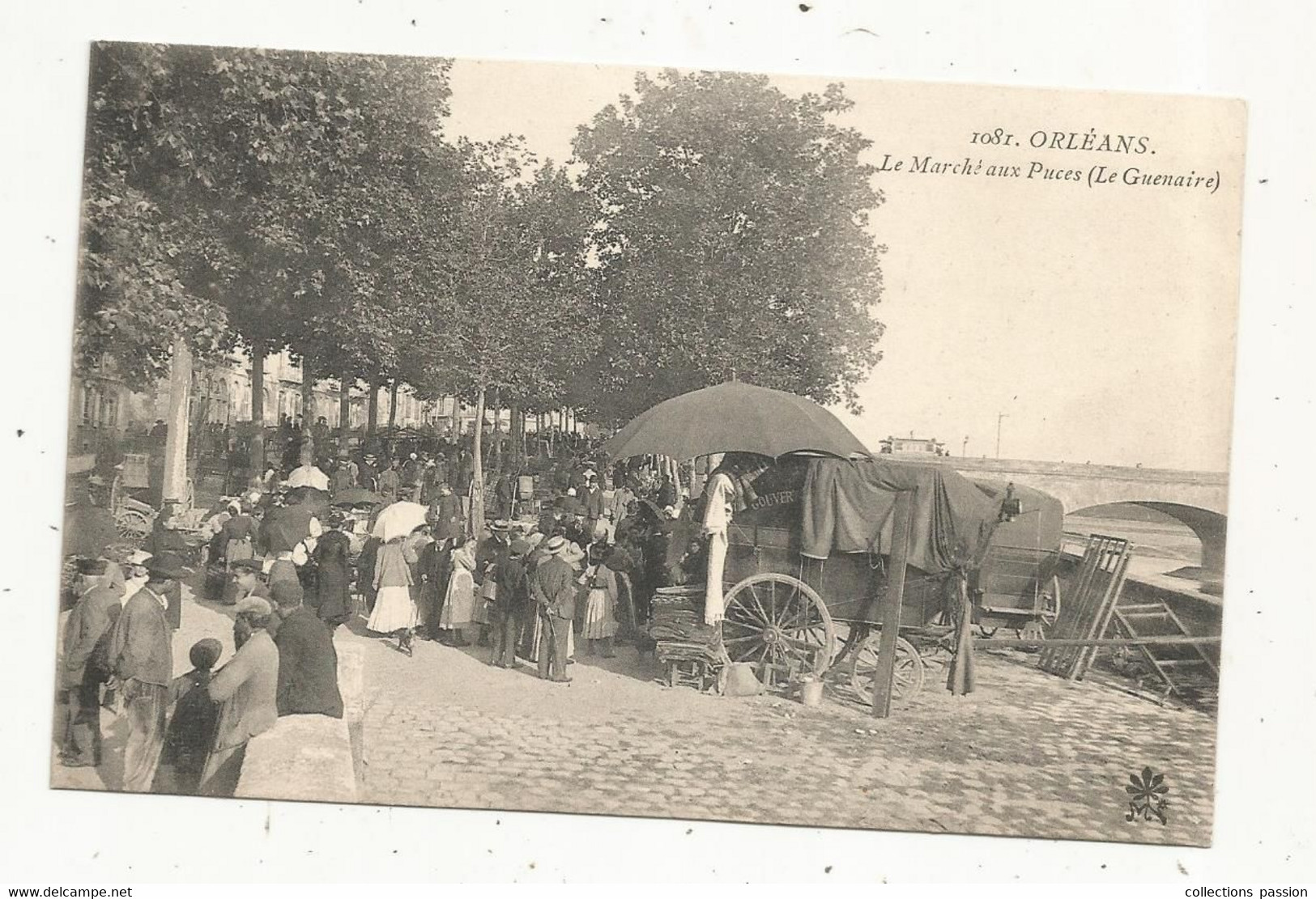 Cp , Commerce , Marché ,45 , ORLEANS , Marché Aux Puces, LE GUENAIRE , Vierge - Markets